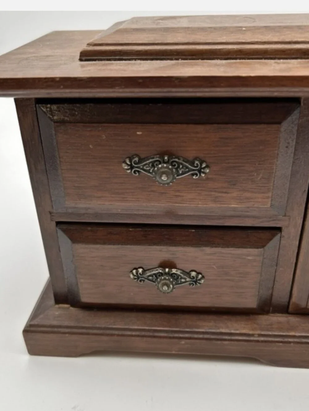 Vintage Wooden Jewelry Box with its Classic Armoir